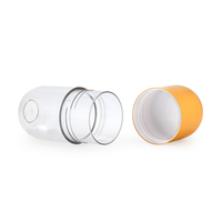 Contenants d'emballage transparents pour pilules en gros, bouteille en plastique PET de 55 ml en forme de capsule, flacon en plastique pour pilules