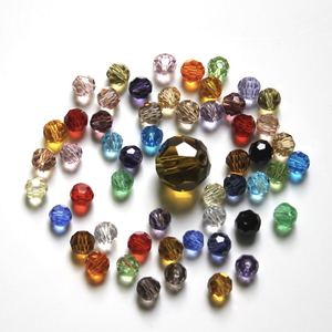 Perles en <span class=keywords><strong>verre</strong></span> cristal taillées en forme de ballon de football 2026 pour la confection de colliers, boucles d'oreilles, bracelets, bijoux et décorations de rideaux de porte - Product Image 6