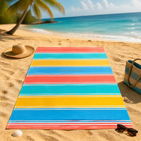 Toalla de Playa de Algodón 100% con Impresión Digital Personalizada, Toalla en Blanco, Entrega Rápida, OEM, ODM, Logotipo Personalizado, Directo de Fábrica
