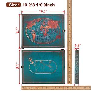 Diario di Viaggio Vintage in Pelle con Design Mappa del Mondo, Chiusura in Rame e Tasca Espandibile, Album Fotografico - Product Image 5