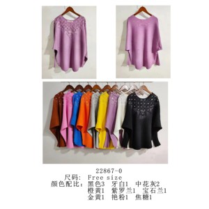 Maglioncino Casual donna taglie libere con stampa floreale inverno autunno maglione ricamato modello disponibile più colori per il commercio all'ingrosso - Product Image 1