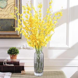 <span class=keywords><strong>Orchidée</strong></span> artificielle décorative en soie, 1 pièce, C0216, arrangement floral, jaune et blanc, <span class=keywords><strong>cymbidium</strong></span>, danse, vente en gros - Product Image 3