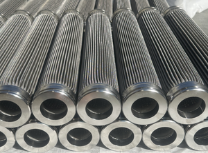 Estaciones de aceite lubricante Elementos de filtro plisados de acero inoxidable Estaciones de aceite delgadas Elementos de filtro de metal para plantas de energía - Product Image 2