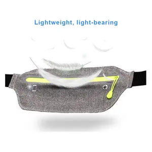 84g Custom Water Resistant Sport Fitness Fanny Pack Cycling Running Phone Pouch Waist Belt Bag For Running