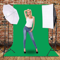 Kit d'Éclairage Vidéo et Accessoires Photo 6,6x10ft avec Parapluie, Boîte à Lumière, Fond et Réflecteur 5 en 1 pour Studio Photo