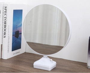 Personalized DIY Photo Frame Circular Makeup <b>Mirror</b> LED Light Sublimation Blank ABS Customizable Birthday Picture Display - Product Image 3