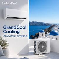 Climatiseur mural ultra-silencieux GrandCool 18000 BTU, technologie Inverter, R32, A+++, haute efficacité énergétique, refroidissement et chauffage.
