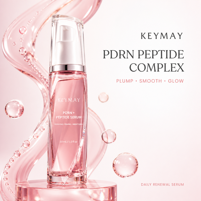 Korean PDRN Peptide Hyaluronic Acid Face Serum Anti Wrinkle Moisturizing Brightening Non Greasy Face Skin Care Private Label