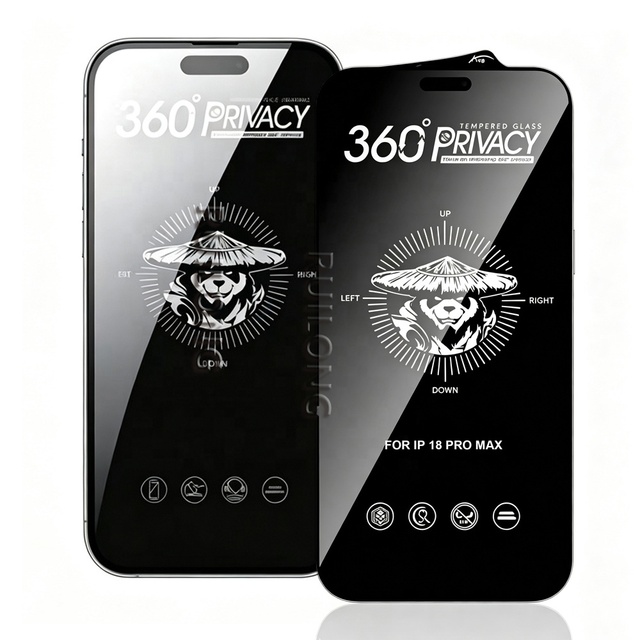 New 9H Full Coverage 360 Anti Spy Tempered Glass Screen Protector for iPhone 17 PRO MAX 16 Anti Static Anti Shock Privacy Film
