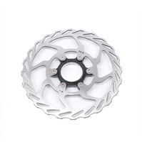 Ninett — Rotor de frein à disque en acier inoxydable RS6, 160mm à Dissipation centrale, grise, pour vtt, vélo de route et tout terrain