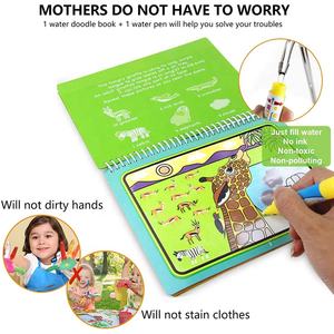 Многоразовые книжки-раскраски с ручкой, доска для рисования для детей, игрушка для рисования - Product Image 4