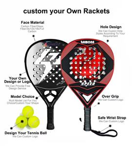 Raqueta de Tenis Personalizada con Núcleo de Diamante en Forma de Lágrima, Completamente de Carbono 3K 12K 18K - Product Image 4