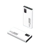 Batterie externe portable ultra-fine WM 20000mAh, grande capacité, charge super rapide, type-C, écran LED, utilisation en extérieur
