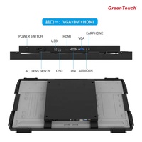 Monitor de Pantalla Táctil Capacitiva Antivandálica de 43 Pulgadas FHD UHD 1080P, Monitor de Computadora Táctil LCD Multi-IPS de Marco Abierto Industrial para