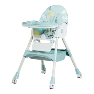 Table à manger réglable en plastique pour bébé et <span class=keywords><strong>chaise</strong></span> haute pour tout-petit avec plateau et siège pour usage domestique - Product Image 5