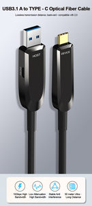 Bán buôn A154 USB3.1-A để Loại-C cáp sợi quang 10Gbps truyền HD kết nối dữ liệu Cáp USB cho hệ thống hội nghị - Product Image 3