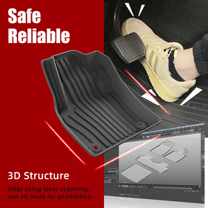 Tapis de sol de voiture 3D TPE toutes saisons, imperméable, antidérapant, pour <span class=keywords><strong>Volvo</strong></span> <span class=keywords><strong>XC40</strong></span> 2024, ne convient pas aux modèles 4x4 Zhiya Sports Edition - Product Image 3