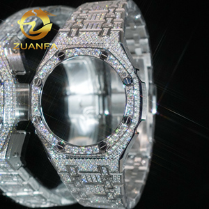 PROMOTION Superbes Pièces de Montre Diamant Moissanite VVS pour Boîtier et Bracelet de Montre GA2100, Lunette de Montre GA2100, Testeur de Diamant GRA Inclus - Product Image 1