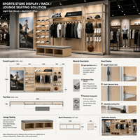 Porte-vêtements en contreplaqué marin personnalisé, présentoir de vêtements pour magasin de détail et usage domestique avec roulettes