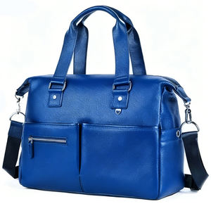 Bolsa de Viaje Multicompartimentos con Asa de Cuero Resistente, Bolsa Deportiva de Tamaño Estándar para Hombre, Uso Casual y de Negocios - Product Image 1