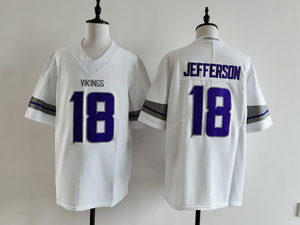เสื้ออเมริกันฟุตบอลขายส่ง # 87 ฮ็อคเซนสัน # 18 เจฟเฟอร์สัน #   เสื้อแข่งทีมมินนิโซตา ไวกิ้งส์ หมายเลข 19 ของทีเลน สำหรับผู้ชาย - Product Image 5