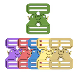 Klip Tas Logam Hijau 39mm, Dapat Disesuaikan Ganda, Gesper Taktis Lepas Cepat, Tali Selempang, Aksesoris Khusus untuk Tas - Product Image 1