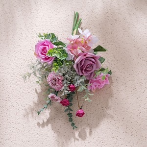 ช่อดอกกุหลาบประดิษฐ์ CallaFloral ทำจากผ้าพลาสติกถัก สำหรับตกแต่งงานแต่งงานและบ้าน จัดดอกไม้แบบถือได้ รุ่น CF02028 - Product Image 3