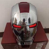 Casque de super-héros à commande vocale, fermeture/ouverture automatiques, portable