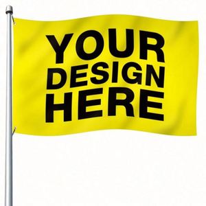 Publicité extérieure en gros, drapeaux personnalisés en polyester 100D, impression de logo personnalisée, 90*150cm - Product Image 3