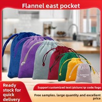 Sac à cordon en velours pour bijoux collier boucles d'oreilles stockage recyclable anti-poussière voyage fournitures de sport emballage emballage de chaussure
