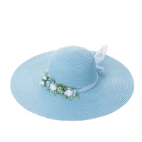 Chapeau de soleil rétro pour femme, large bord souple, style sombrero, avec dentelle florale et ruban, idéal pour la pêche et les activités de plein air, décontracté et tendance.