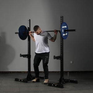 ชั้นวางแบบปรับตั้งได้สำหรับออกกำลังกายในยิม,ชั้นวางหมอบเฟรม Barbell อุปกรณ์ออกกำลังกายเพื่อความแข็งแรง - Product Image 5