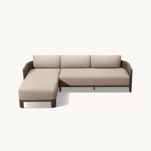 Ensemble de canapés modulaires modernes en aluminium et corde pour l'extérieur, idéal pour patio, hôtel, appartement, cour, villa et salon. - Product Image 6