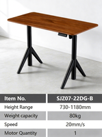 Bureau de travail moderne, durable, ergonomique et réglable en hauteur, en métal, de la marque PRORIALS