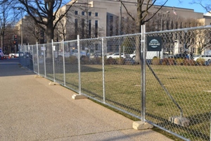 Recinzione temporanea per il trasporto del sistema di barriera di controllo temporaneo della folla pieghevole - Product Image 3