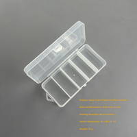 Boîte de rangement pliable transparente en PP avec séparateurs ajustables, multifonctionnelle pour pierres précieuses, artisanat, moulage et découpe
