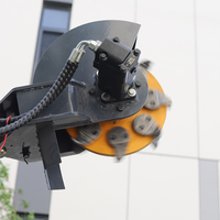 Mini-chargeuse compacte sur chenilles avec grappin, composants de base en acier Q345B de haute qualité pour la construction et l'agriculture