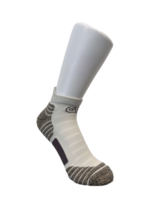 Chaussettes de sport montantes en nylon et polyester tricotées, antibactériennes, à coussinets, de haute qualité, personnalisées pour jeunes hommes, idéales pour la course printanière