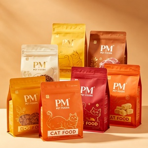 Sacs en papier kraft écologiques personnalisés pour épices, noix, aliments pour animaux de compagnie, sachets biodégradables à fond plat, emballage alimentaire en gros - Product Image 3