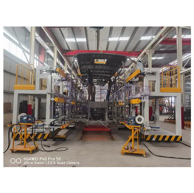 Bus Listrik Mini Skd Ckd Produksi Jalur Las Bodi untuk Pabrik Manufaktur