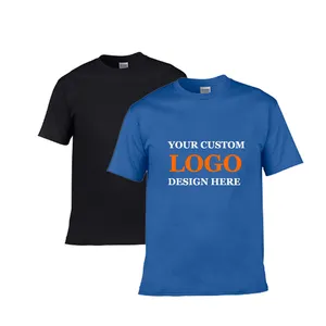 Популярный бренд, 50% полиэстер и 50% хлопок, создайте собственную футболку на заказ