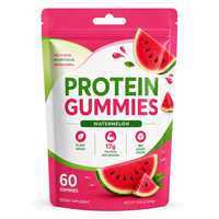 Gummies protéinés en gros de 17g, sans sucre ajouté, à base de plantes, pour l'entraînement, avec électrolytes et vitamine B12, prix usine