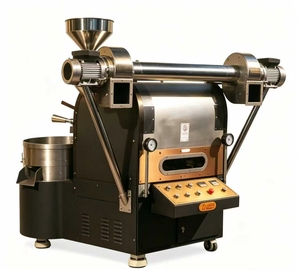 เครื่องคั่วกาแฟไฟฟ้าเชิงพาณิชย์สแตนเลส พร้อมเครื่องแยกกากกาแฟแบบหิน ควบคุมด้วยระบบดิจิตอล ใช้ได้ทั้งแก๊สและไฟฟ้า ความจุ 600 กรัมต่อครั้ง - Product Image 4