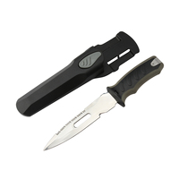 Couteau de chef en acier inoxydable HT-6617 avec logo personnalisé, manche PP+TPR, bord tranchant, design minimaliste