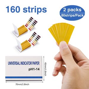 Phổ pH cho kiểm tra dải 160 dải cho PH.1-14 litmus cho kiểm tra giấy cho xà phòng làm thức ăn vật nuôi đất thử nghiệm PH mét - Product Image 2
