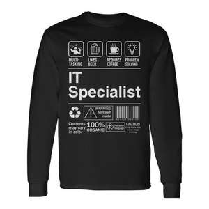 Camiseta de manga larga con etiqueta del producto IT Specialist - Product Image 1