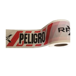 Vàng đen sọc không dính ISO chứng nhận an toàn đánh dấu PE Vật liệu thận trọng rào cản Băng cảnh báo vành đai cho đường lĩnh vực - Product Image 3