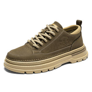 Zapatos de hombre para verano, nuevos, versátiles, casuales, de trabajo, estilo botas del desierto, retro, de cuero, transpirables, deportivos, para caminar. - Product Image 1