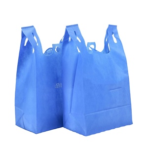 Custom Logo Printed Eco-Friendly Laminated <b>Medium</b> <b>Size</b> Die Cut Handle Shoulder Strap Grocery Nonwoven Tote Shopping <b>Bag</b> for Gift - Product Image 1