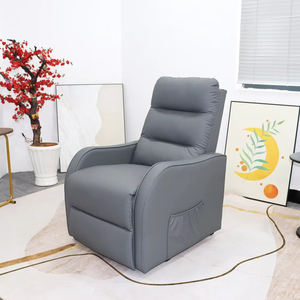 Moderne Wingback Sofa Pu Massage Relaxstoel Met Afstandsbediening En 8 Programma 'S Liggend En Voetensteun - Product Image 5